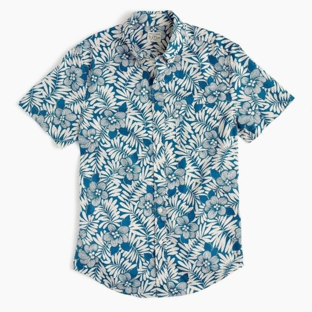 J. Crew Short Sleeve Stretch Secret Wash Shirt